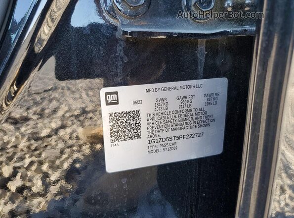 1G1ZD5ST5PF222727 2023 CHEVROLET MALIBU Black Շարժիչի բաժամունքի տեսք