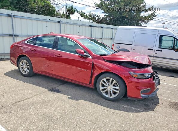 1G1ZD5ST6JF180981 2018 CHEVROLET MALIBU Красный Передняя правая четверть