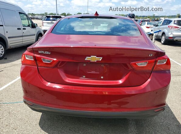 1G1ZD5ST6JF180981 2018 CHEVROLET MALIBU Красный Вид сзади