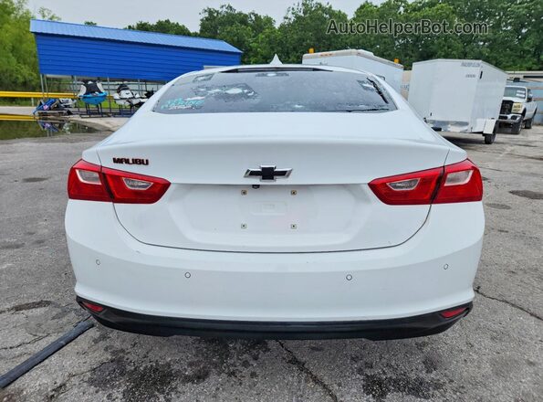 1G1ZD5ST6JF294396 2018 CHEVROLET MALIBU Белый Вид сзади