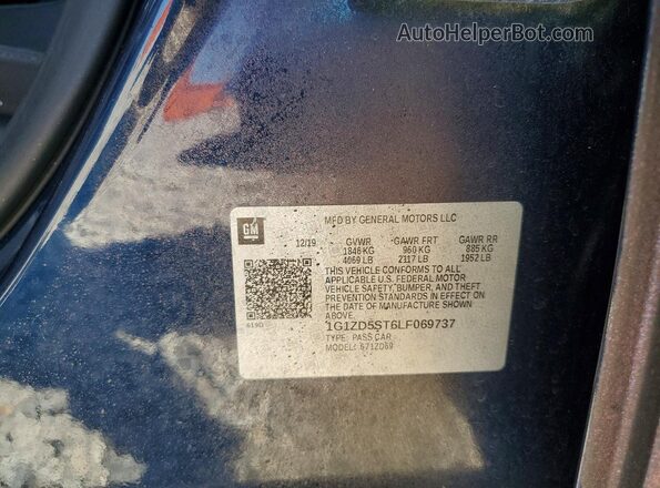1G1ZD5ST6LF069737 2020 CHEVROLET MALIBU Purple ძრავის განყოფილების ხედი