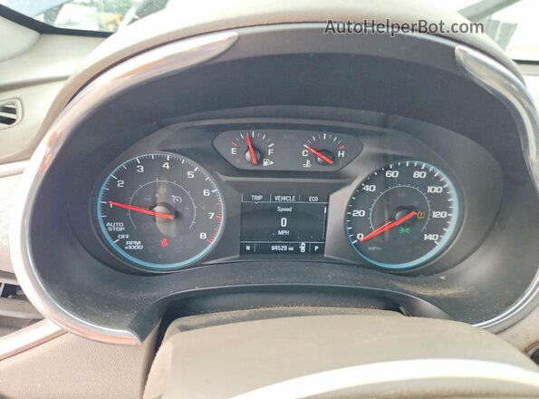 1G1ZD5ST6MF011130 2021 CHEVROLET MALIBU Blue Instrument cluster view