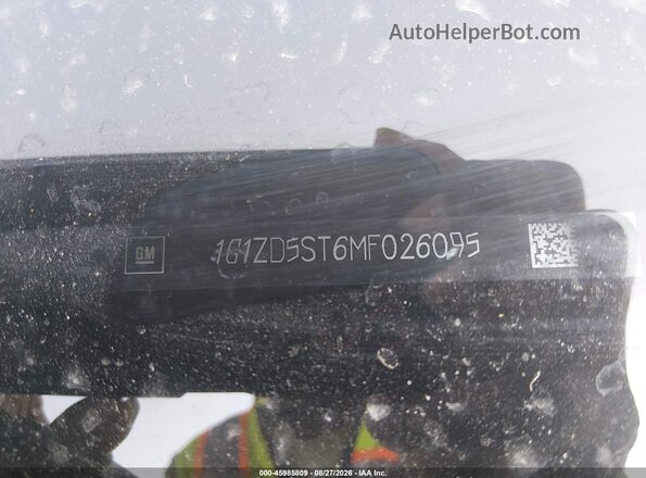 1G1ZD5ST6MF026095 2021 CHEVROLET MALIBU Silver Widok komory silnika