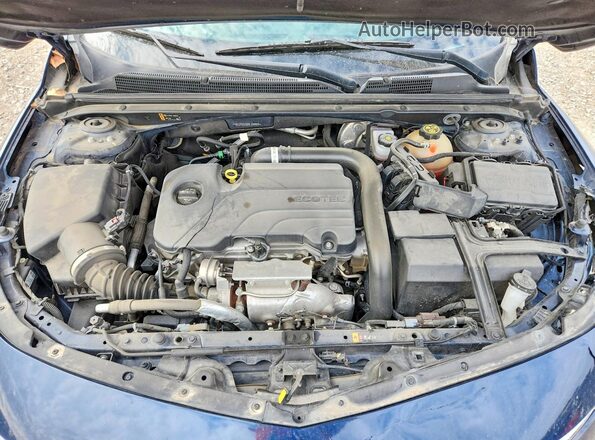1G1ZD5ST6NF160994 2022 CHEVROLET MALIBU Blue უკანა სალონის ხედი