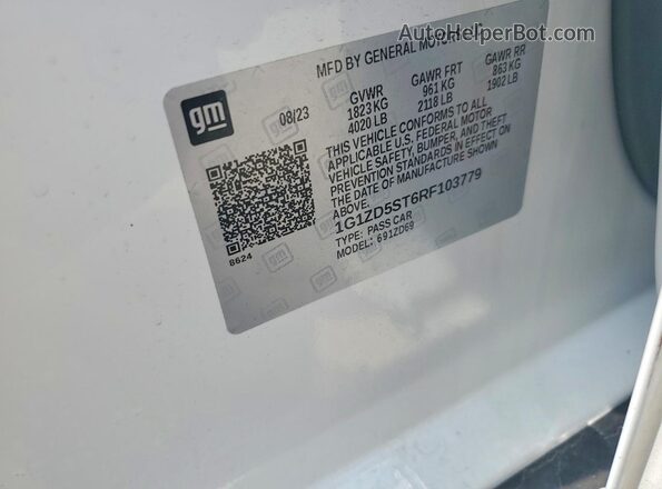 1G1ZD5ST6RF103779 2024 CHEVROLET MALIBU White Vista del compartimento del motor