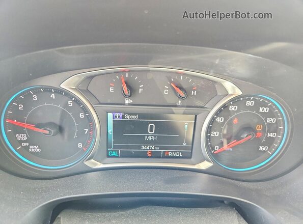 1G1ZD5ST7JF157547 2018 CHEVROLET MALIBU Black Вид щитка приладів
