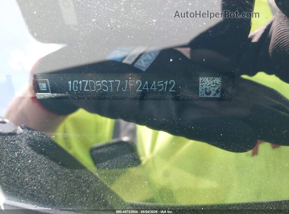 1G1ZD5ST7JF244512 2018 CHEVROLET MALIBU Черный Вид подкапотного пространства