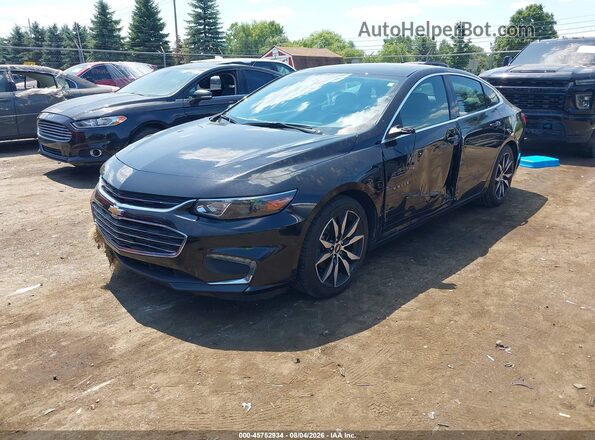 1G1ZD5ST7JF244512 2018 CHEVROLET MALIBU Черный Передняя левая четверть
