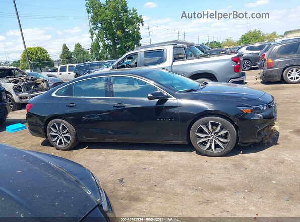 1G1ZD5ST7JF244512 2018 CHEVROLET MALIBU Черный Вид задней части салона