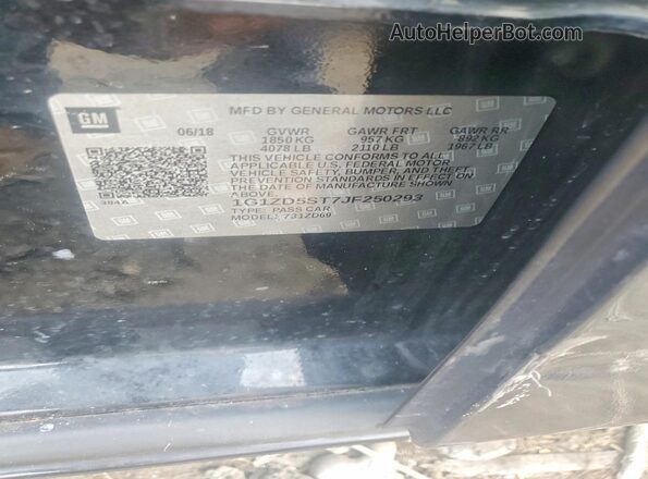 1G1ZD5ST7JF250293 2018 CHEVROLET MALIBU Black Engine compartment view