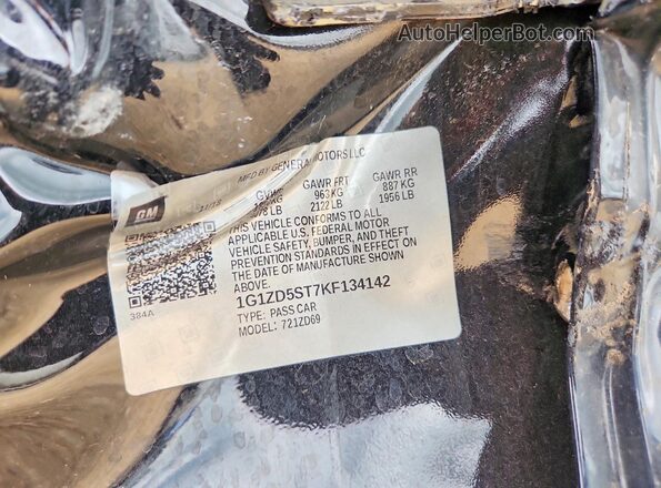1G1ZD5ST7KF134142 2019 CHEVROLET MALIBU Charcoal Engine compartment view