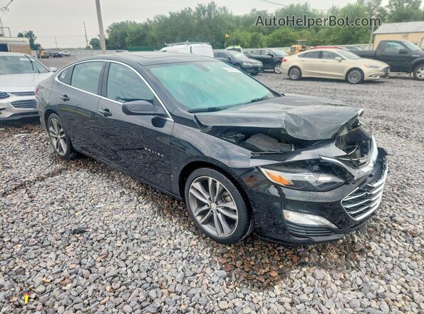1G1ZD5ST7MF087407 2021 CHEVROLET MALIBU Черный Передняя правая четверть