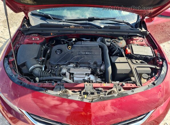 1G1ZD5ST8JF145682 2018 CHEVROLET MALIBU Красный Вид задней части салона
