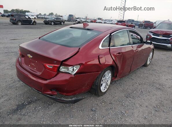 1G1ZD5ST8JF213107 2018 CHEVROLET MALIBU Темно-бордовый Задняя правая четверть