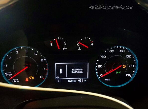 1G1ZD5ST8KF133050 2019 CHEVROLET MALIBU Blue Widok zestawu wskaźników
