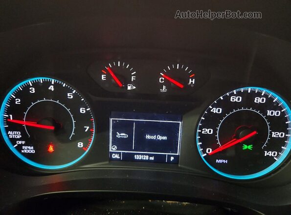 1G1ZD5ST8MF022744 2021 CHEVROLET MALIBU Blue Vista del cuadro de instrumentos