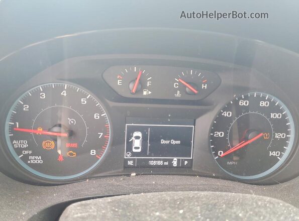 1G1ZD5ST9JF115039 2018 CHEVROLET MALIBU White ხელსაწყოთა პანელის ხედი