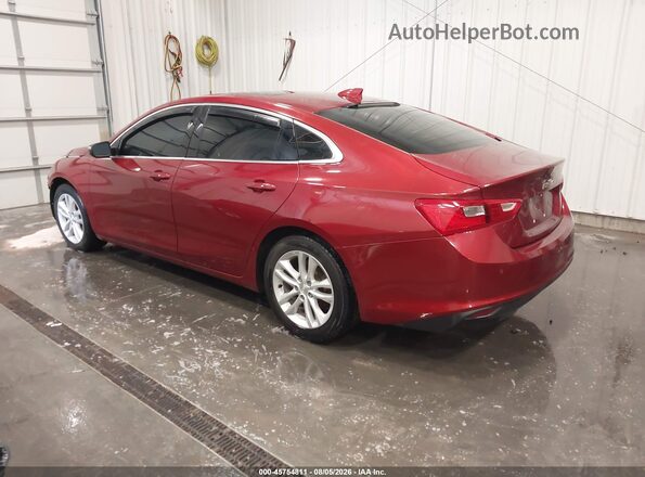 1G1ZD5ST9JF183387 2018 CHEVROLET MALIBU Красный Задняя левая четверть