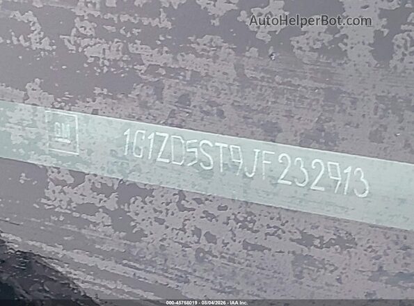 1G1ZD5ST9JF232913 2018 CHEVROLET MALIBU Blue Widok komory silnika