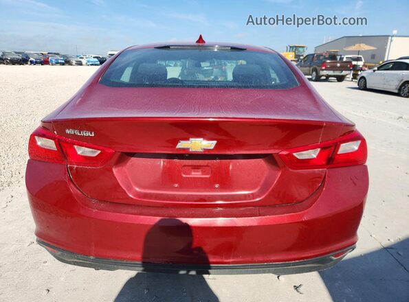 1G1ZD5ST9JF256838 2018 CHEVROLET MALIBU Red Vista trasera