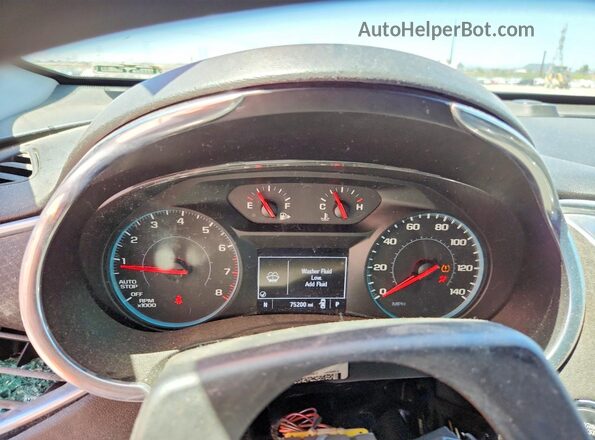 1G1ZD5ST9JF263157 2018 CHEVROLET MALIBU Black Vista del cuadro de instrumentos