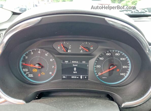 1G1ZD5ST9KF112708 2019 CHEVROLET MALIBU Белый Вид щитка приборов