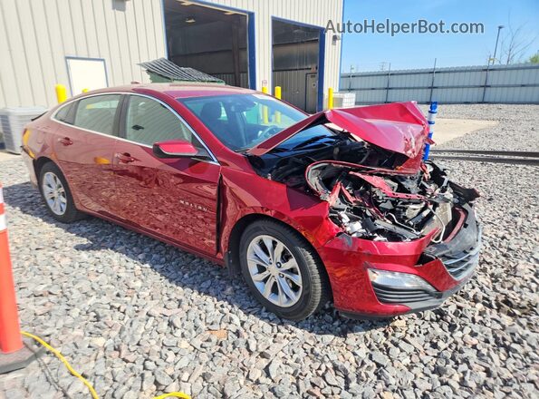 1G1ZD5ST9KF154067 2019 CHEVROLET MALIBU Красный Передняя правая четверть