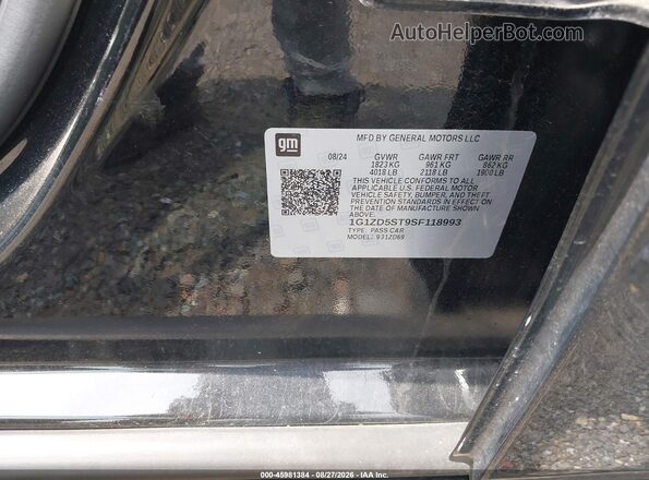 1G1ZD5ST9SF118993 2025 CHEVROLET MALIBU Black Widok komory silnika