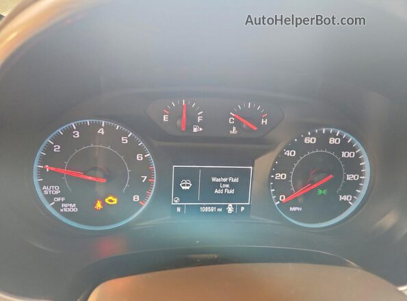 1G1ZD5STXLF069515 2020 CHEVROLET MALIBU Brown Instrument cluster view