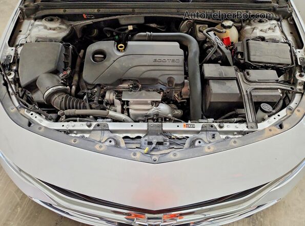 1G1ZD5STXNF129523 2022 CHEVROLET MALIBU Silver Вид задньої частини салону