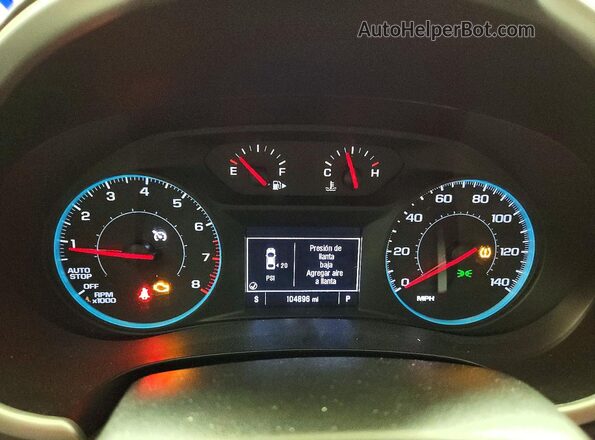 1G1ZD5STXNF129523 2022 CHEVROLET MALIBU Silver Вид щитка приладів