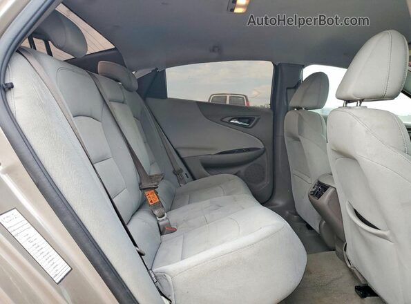 1G1ZD5STXNF140313 2022 CHEVROLET MALIBU Gray უკანა სავარძლების ხედი