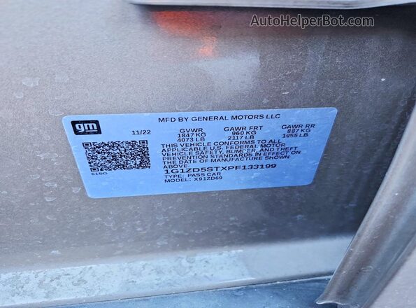 1G1ZD5STXPF133199 2023 CHEVROLET MALIBU Tan Engine compartment view