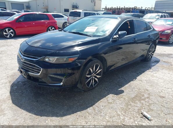 1G1ZE5ST0GF207615 2016 CHEVROLET MALIBU Black Przód lewy