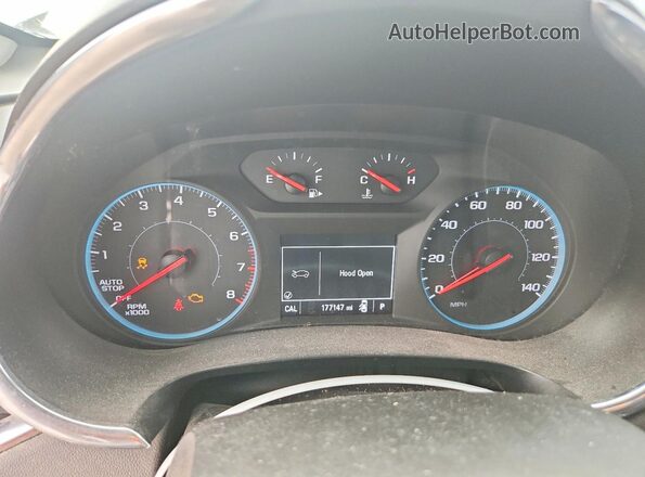 1G1ZE5ST0GF252067 2016 CHEVROLET MALIBU White Instrument cluster view