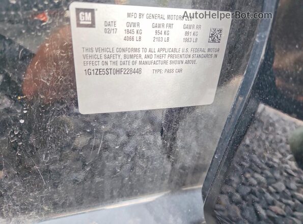 1G1ZE5ST0HF228448 2017 CHEVROLET MALIBU Black Շարժիչի բաժամունքի տեսք