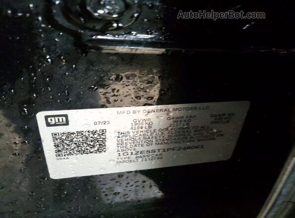 1G1ZE5ST1PF248061 2023 CHEVROLET MALIBU Черный Вид подкапотного пространства