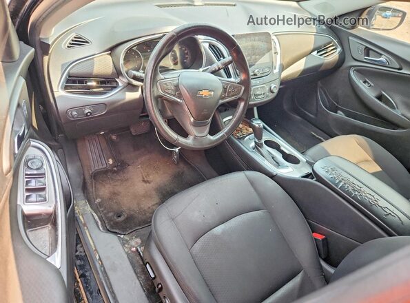 1G1ZE5ST2GF335340 2016 CHEVROLET MALIBU Black Widok deski rozdzielczej