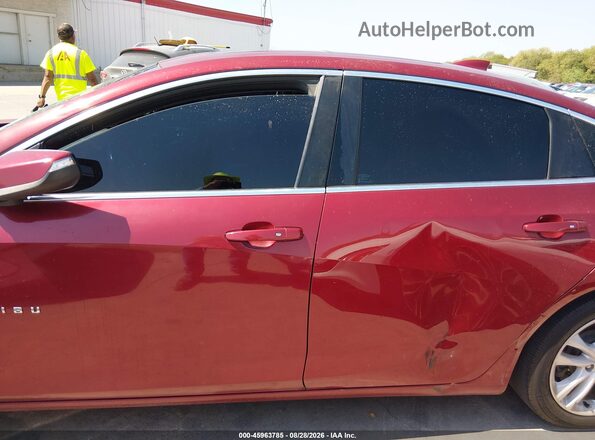 1G1ZE5ST3HF222658 2017 CHEVROLET MALIBU Красный Вид задней части салона