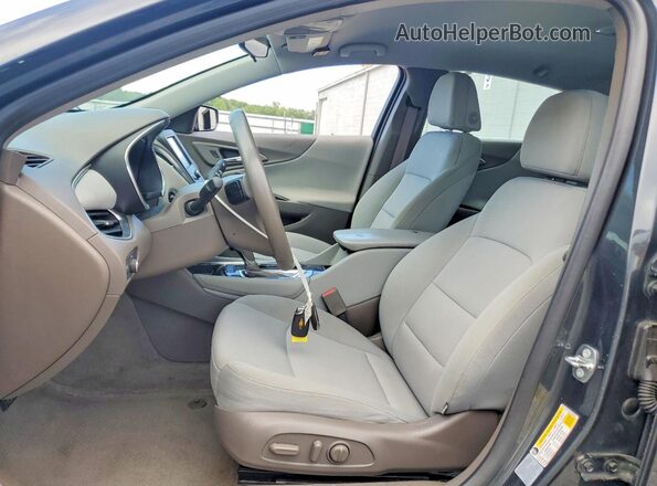 1G1ZE5ST4GF309659 2016 CHEVROLET MALIBU Серый Вид салона спереди