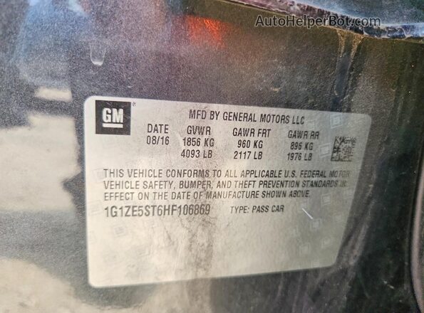1G1ZE5ST6HF106869 2017 CHEVROLET MALIBU Gray Շարժիչի բաժամունքի տեսք