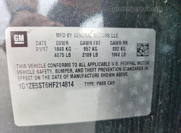 1G1ZE5ST6HF214814 2017 CHEVROLET MALIBU Gray Շարժիչի բաժամունքի տեսք