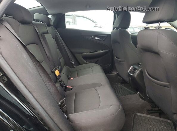 1G1ZE5ST7GF310336 2016 CHEVROLET MALIBU Black უკანა სავარძლების ხედი
