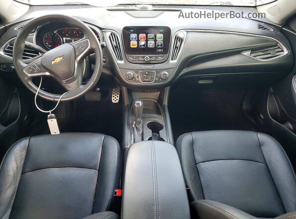 1G1ZE5ST7HF206009 2017 CHEVROLET MALIBU Black Вид панелі приладів