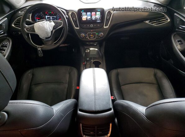 1G1ZE5ST7HF238538 2017 CHEVROLET MALIBU Black Вид панелі приладів