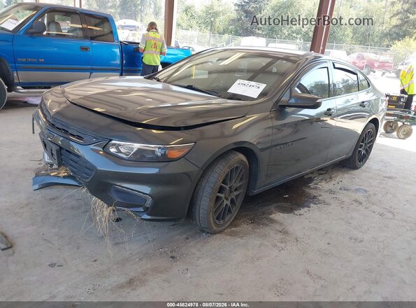 1G1ZE5ST9HF289085 2017 CHEVROLET MALIBU Серый Передняя левая четверть