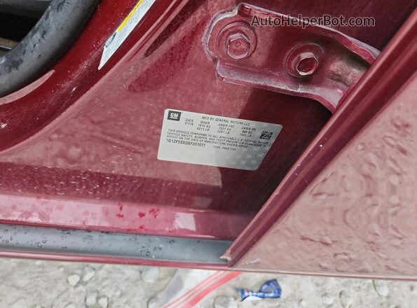 1G1ZF5SX2GF201671 2016 CHEVROLET MALIBU Red Vista del compartimento del motor