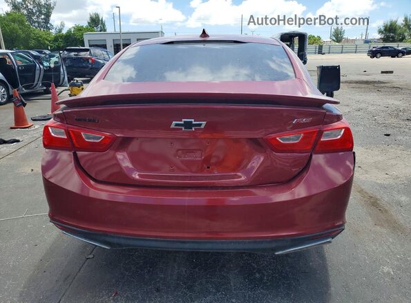 1G1ZG5ST1LF046759 2020 CHEVROLET MALIBU Burgundy უკანა ხედი