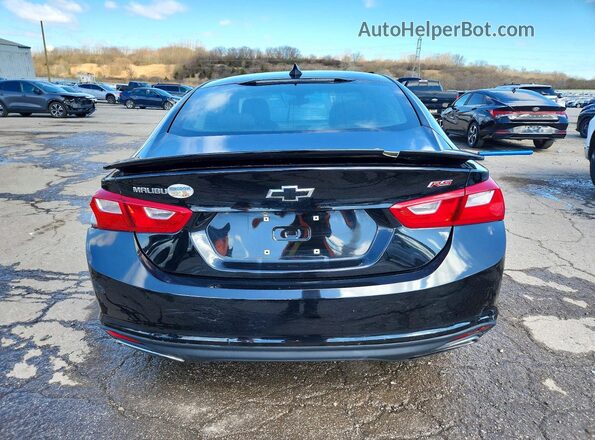 1G1ZG5ST3KF166545 2019 CHEVROLET MALIBU Black უკანა ხედი