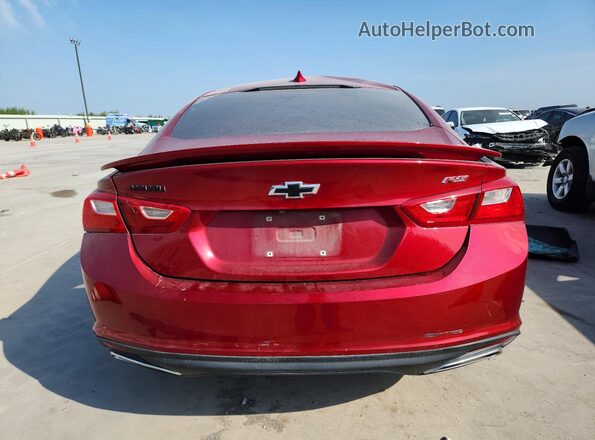 1G1ZG5ST9MF039365 2021 CHEVROLET MALIBU Red უკანა ხედი
